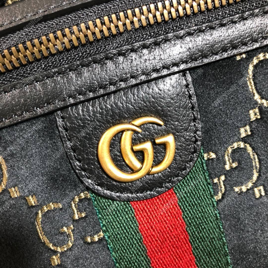 GG Velvet Belt Bag Dark Blue