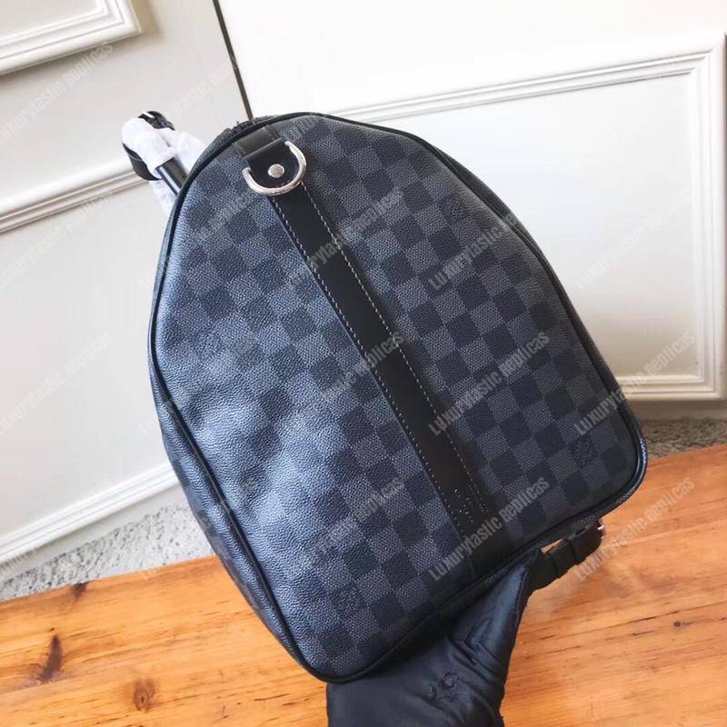 LV Keepall Bandouliere 55 Damier Graphite Canvas