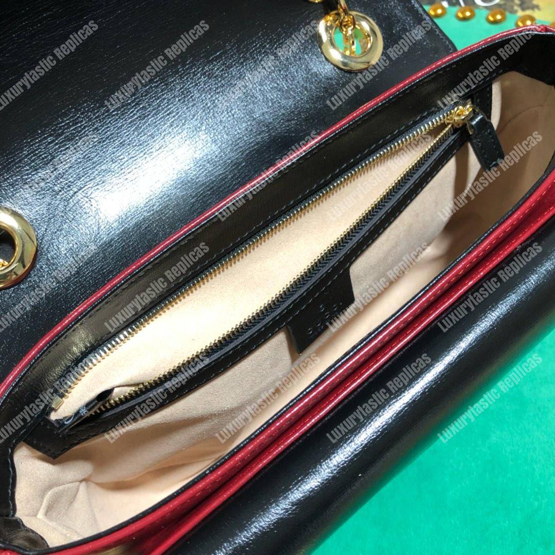 G*u*i leather small shoulder bag red