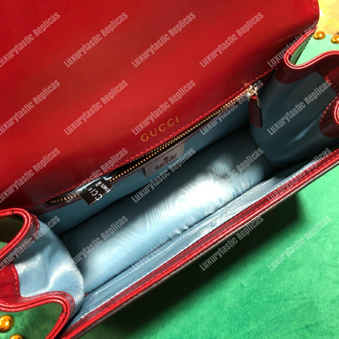 G*u*i small leather shoulder bag red