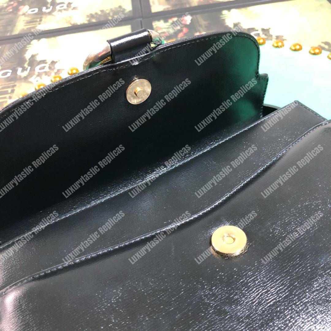 G*u*i small leather shoulder bag black