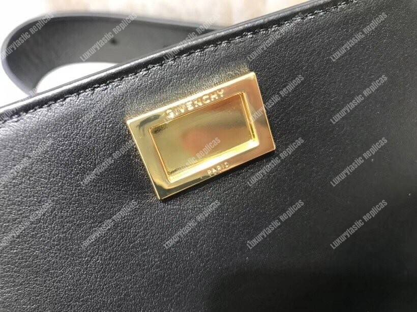 Givenchy Small Eden Bag In Black Crocodile Effect Leather