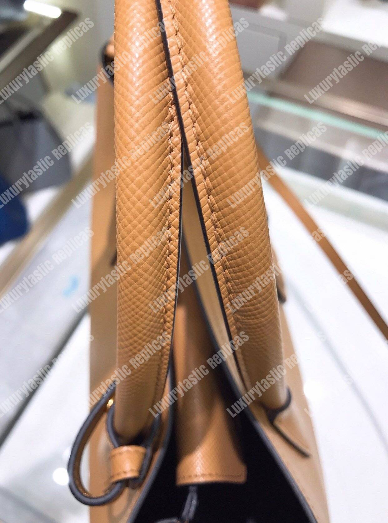 Pra*a double medium bag brown