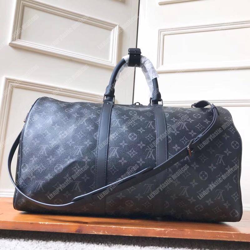 LV Keepall Bandouliere 50 Monogram Eclipse