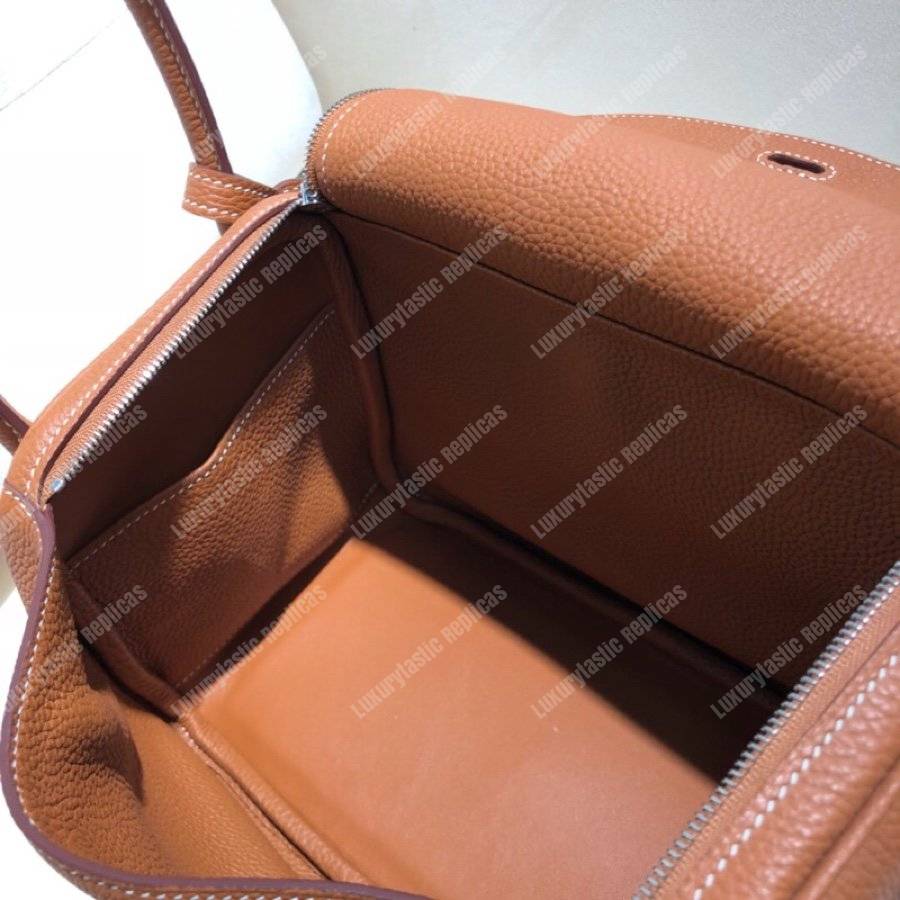 H**mes lindy 26 bag clemence gold