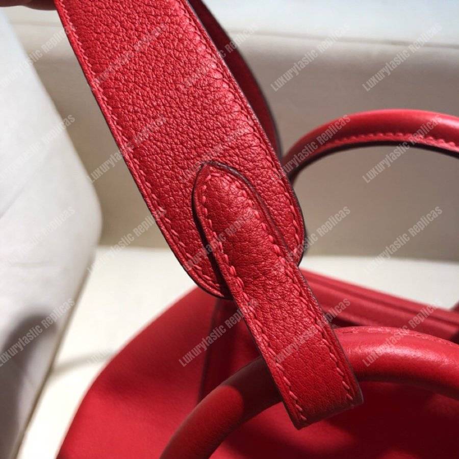H**mes lindy 30 bag clemence rouge red