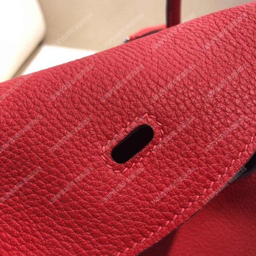 H**mes lindy 30 bag clemence rouge red