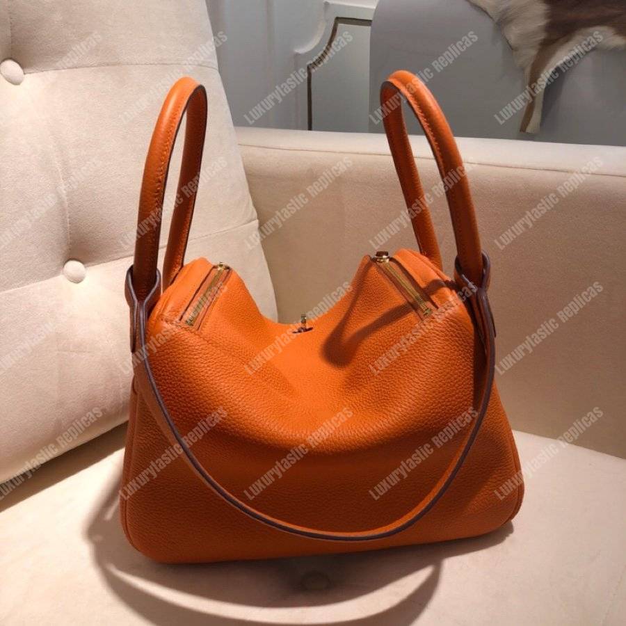 H**mes lindy 26 bag clemence orange