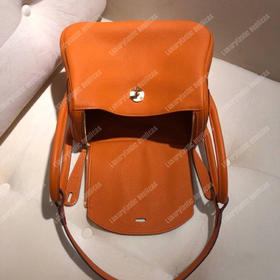 H**mes lindy 26 bag clemence orange