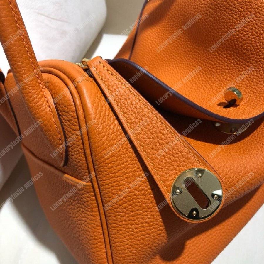 H**mes lindy 26 bag clemence orange