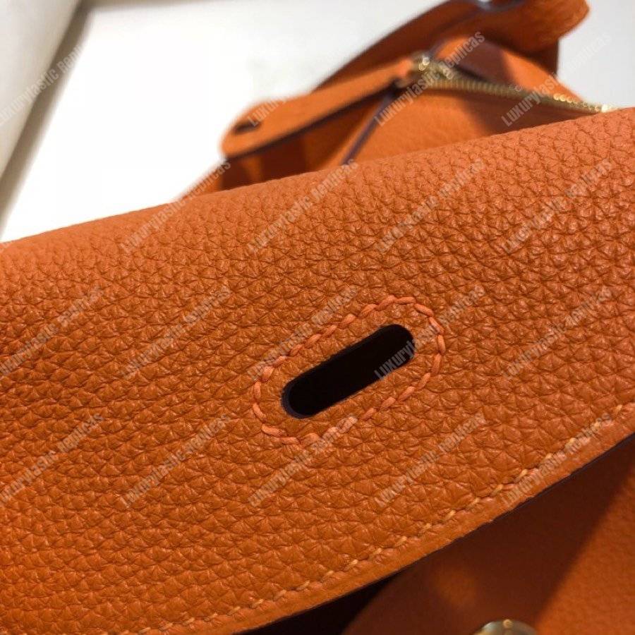 H**mes lindy 26 bag clemence orange