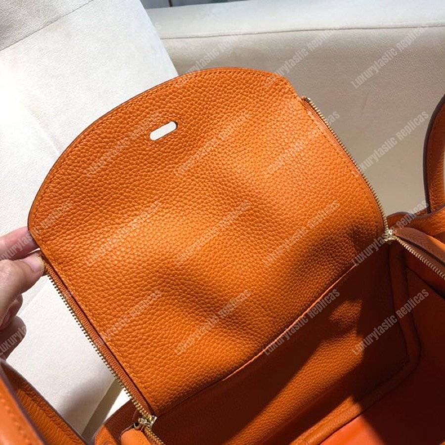H**mes lindy 26 bag clemence orange