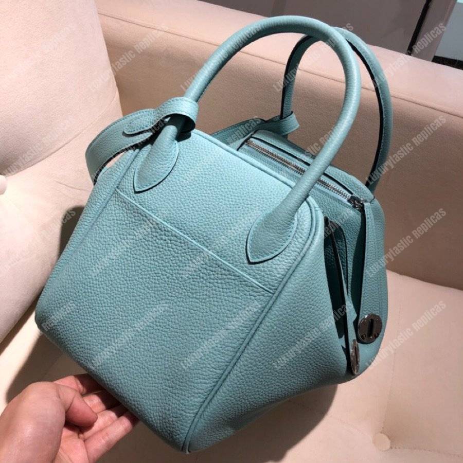 H**mes lindy 26 bag clemence blue atoll