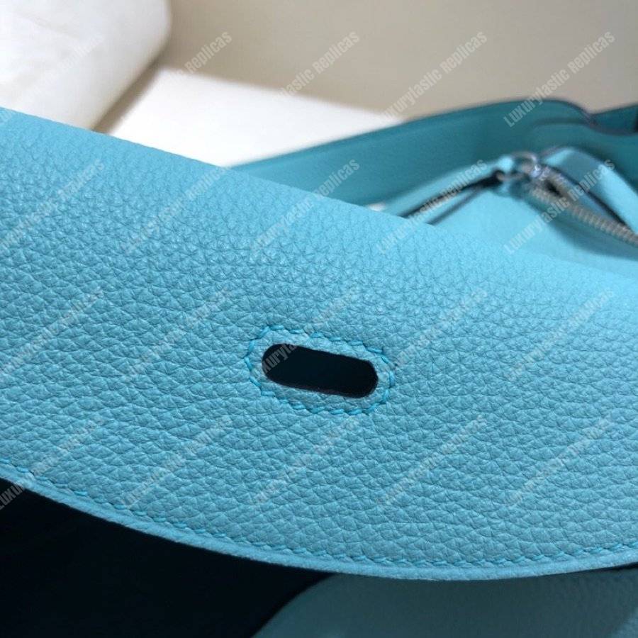 H**mes lindy 26 bag clemence blue atoll