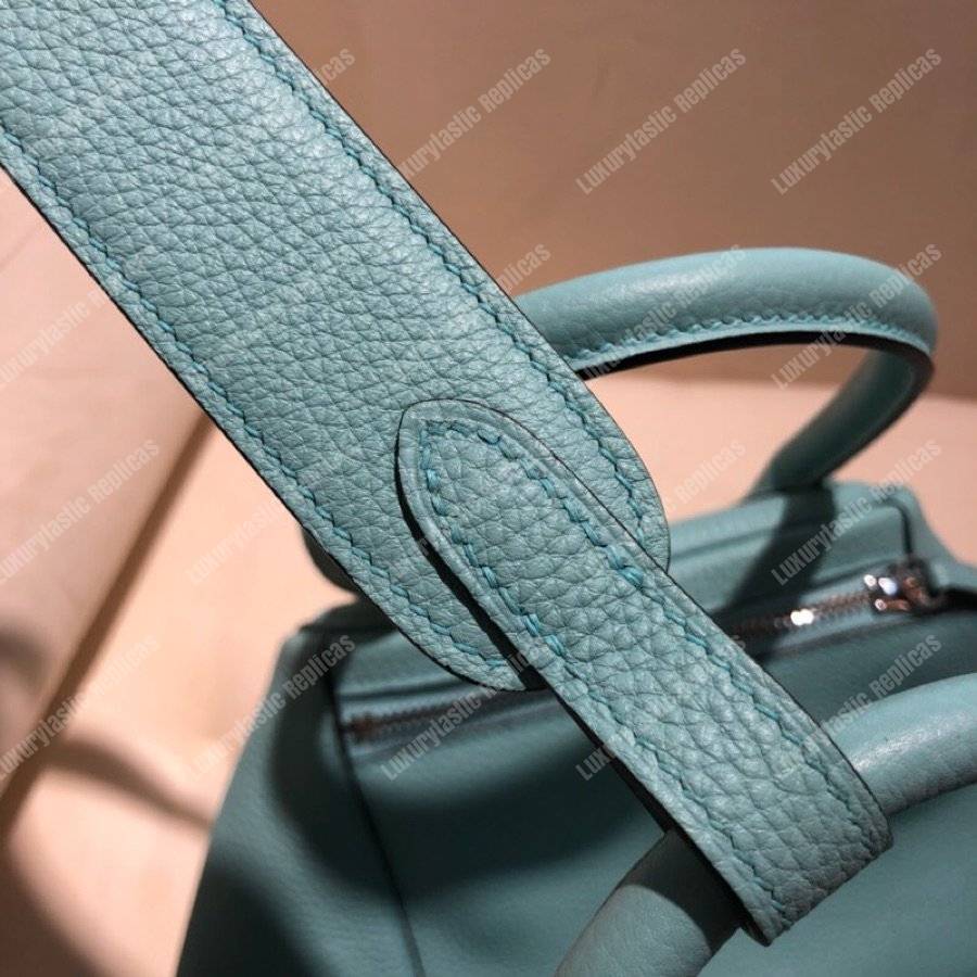 H**mes lindy 26 bag clemence blue atoll