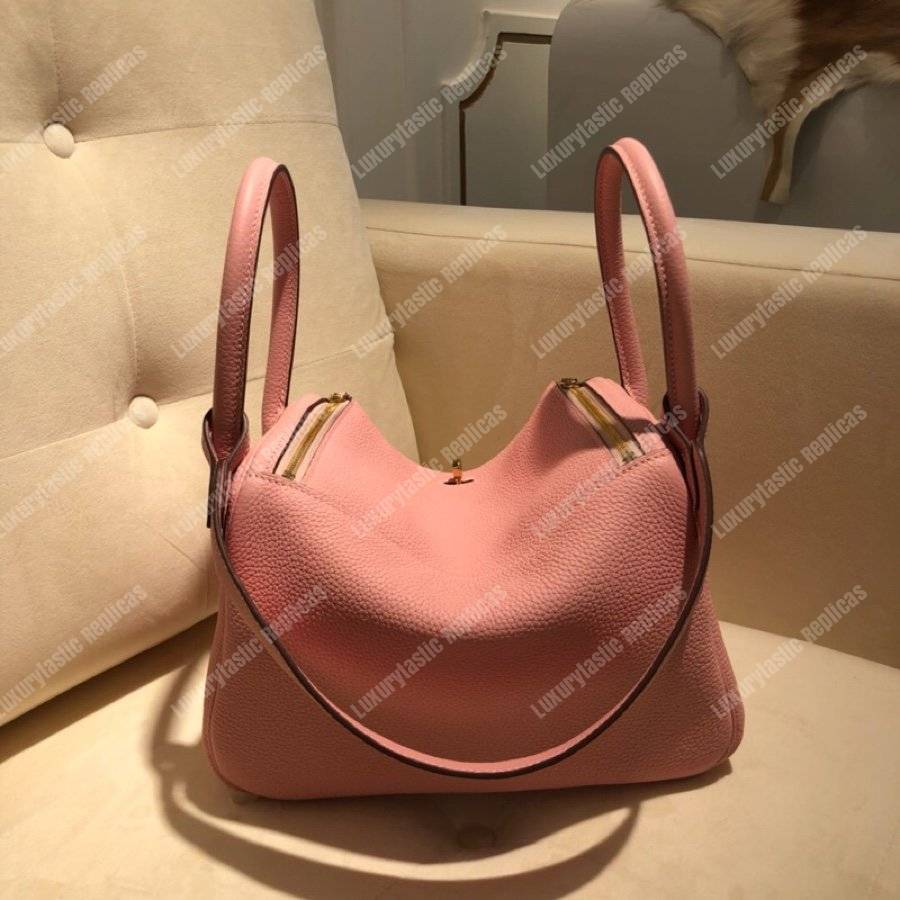 H**mes lindy 26 bag clemence sakura pink