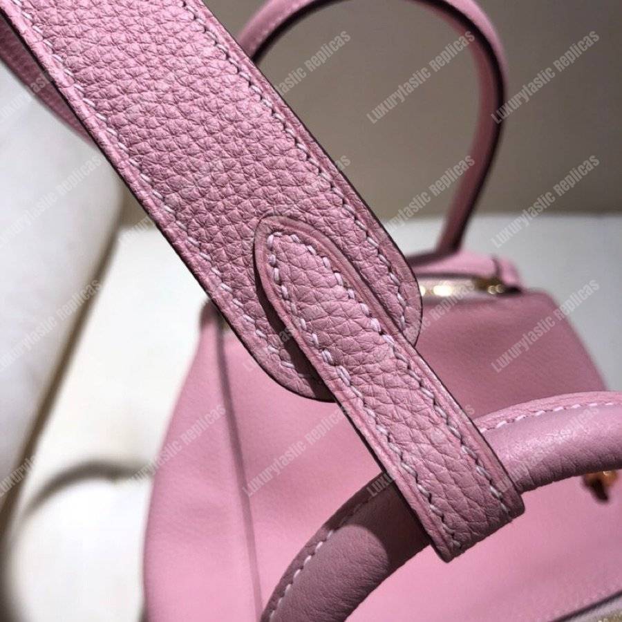 H**mes lindy 26 bag clemence sakura pink