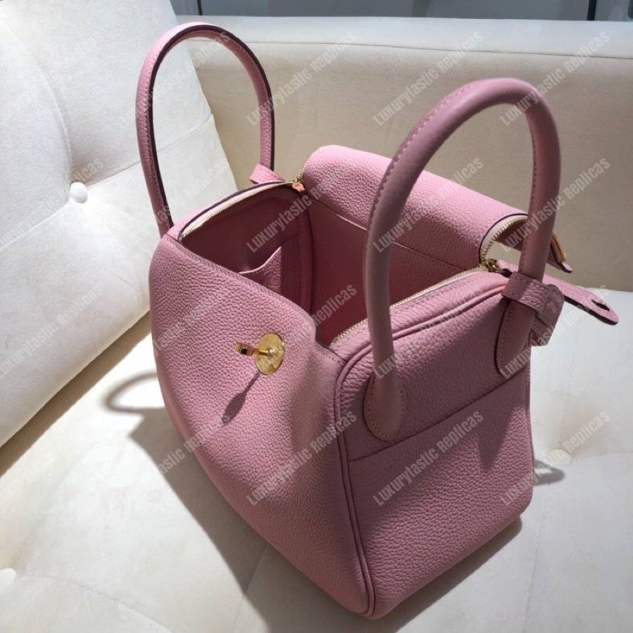 H**mes lindy 26 bag clemence sakura pink