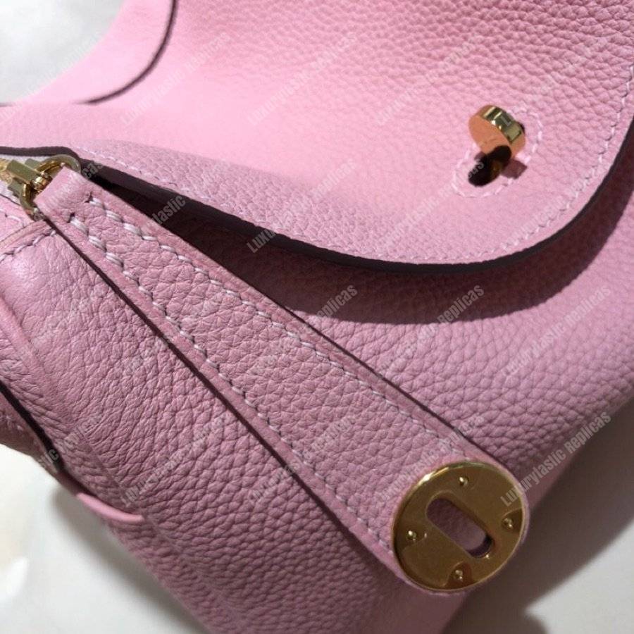 H**mes lindy 26 bag clemence sakura pink