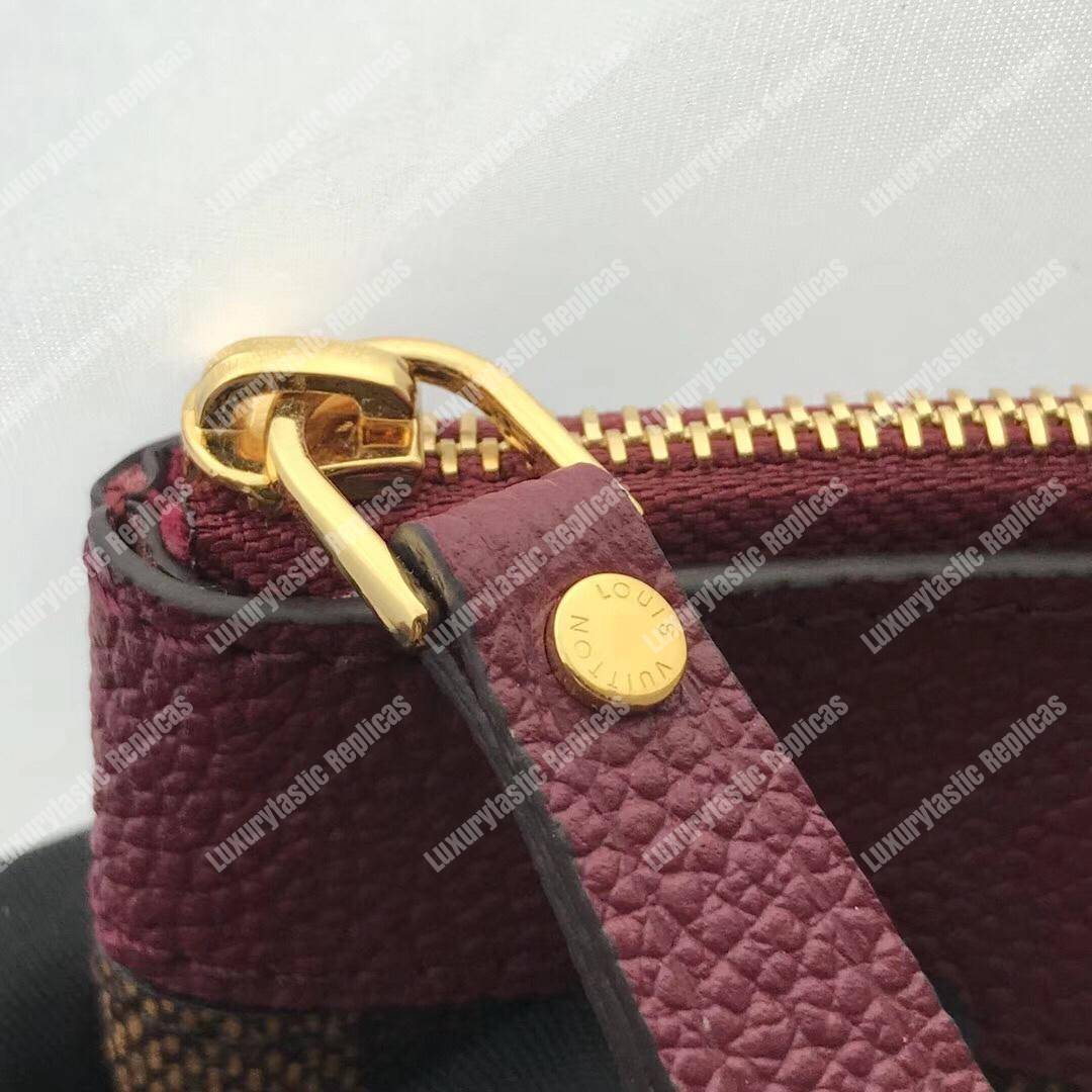 LV Daily Pouch Damier Ebene Raisin