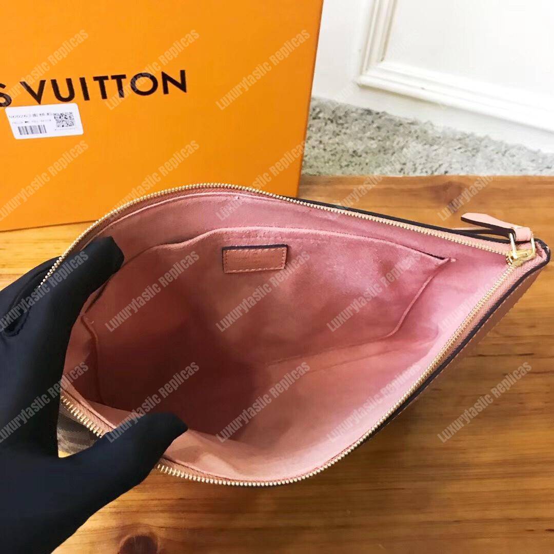 LV Daily Pouch Damier Ebene Beige