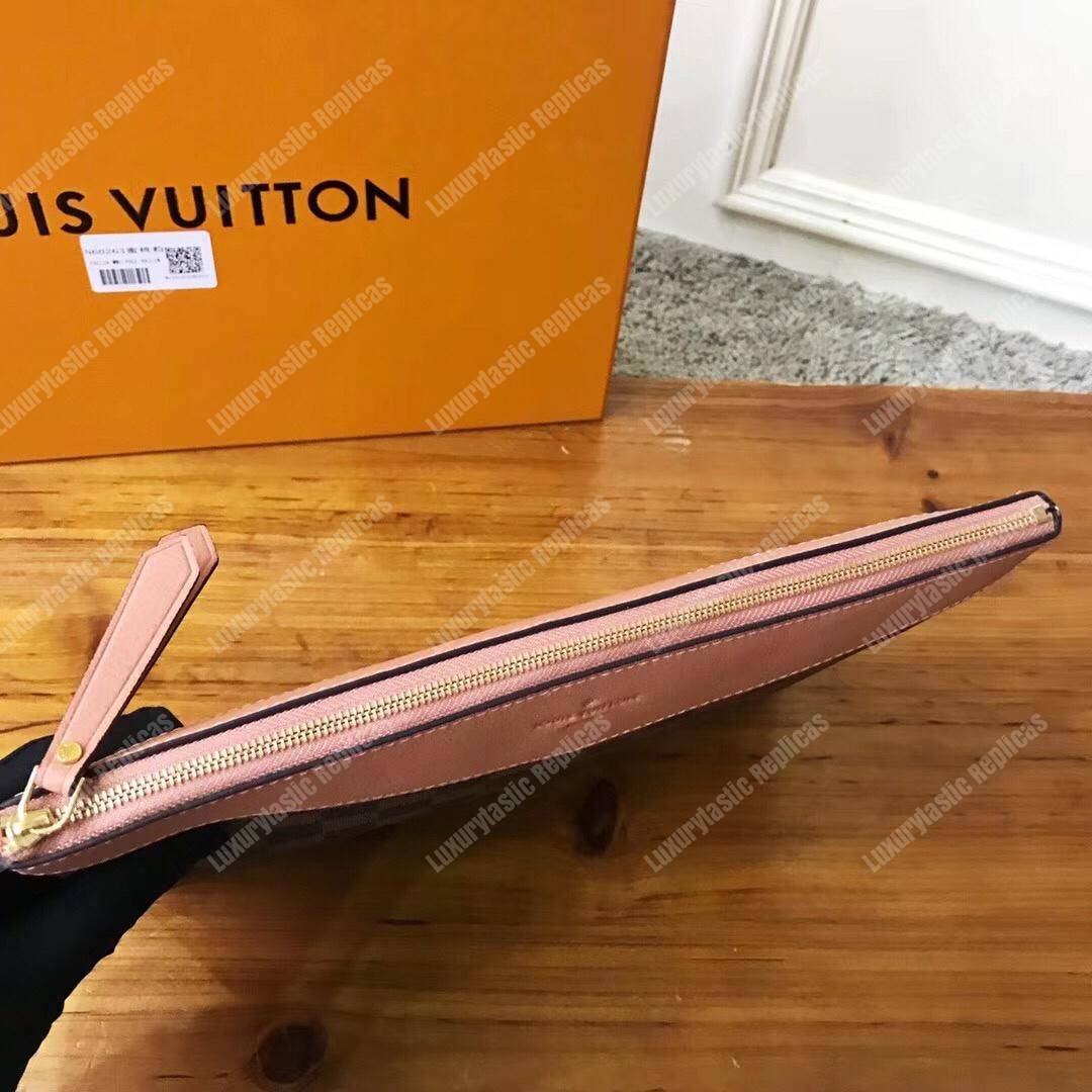 LV Daily Pouch Damier Ebene Beige