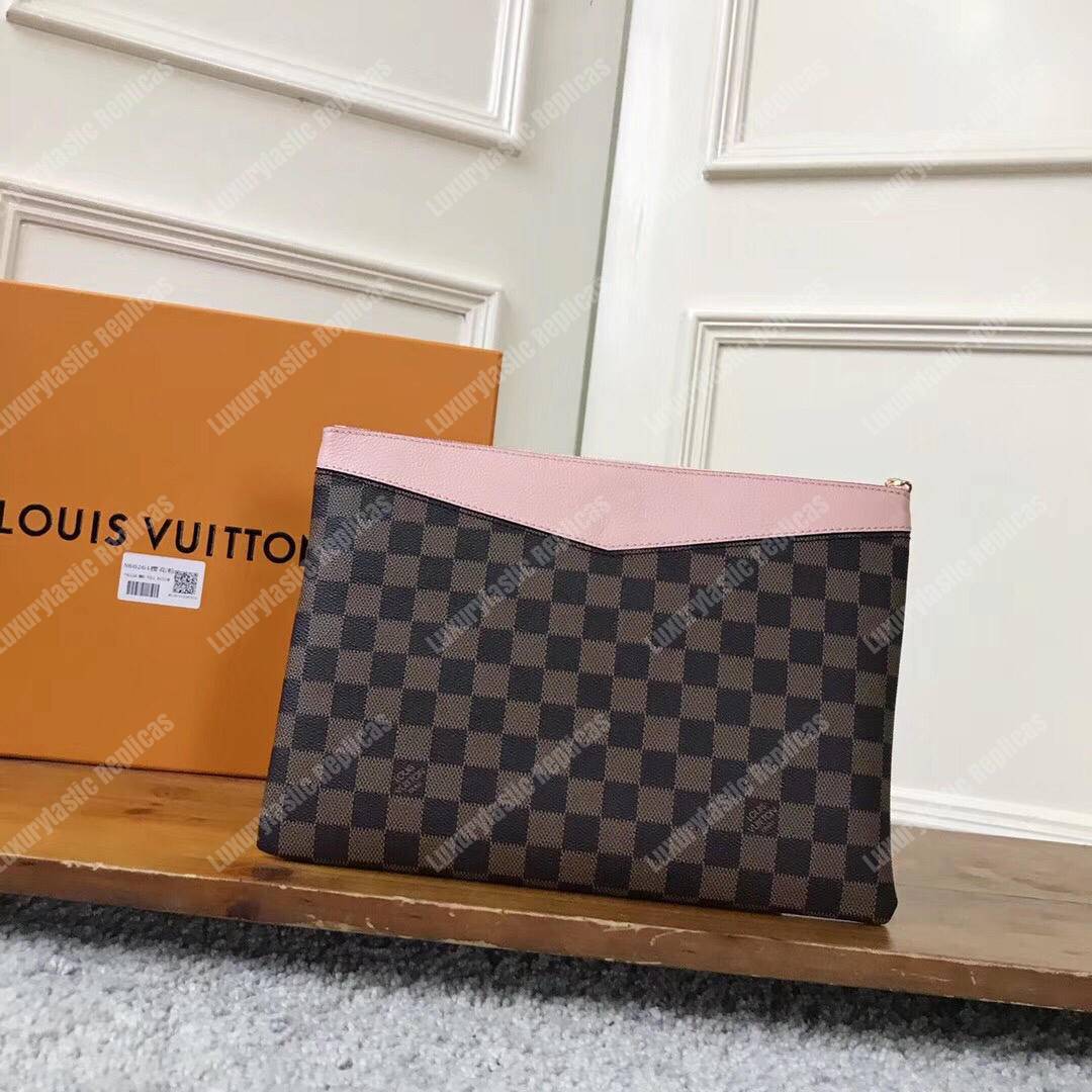 LV Daily Pouch Damier Ebene Magnolia