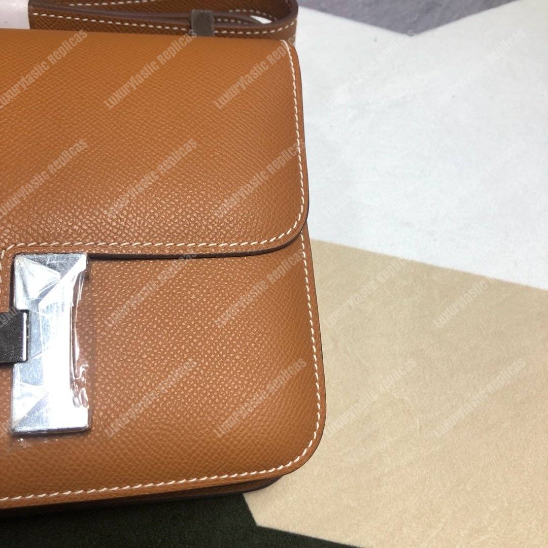 H**mes constance 18 bag epsom gold palladium-hardware