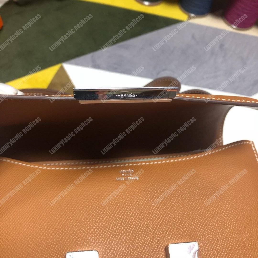 H**mes constance 18 bag epsom gold palladium-hardware