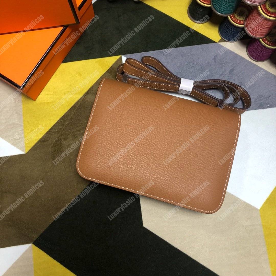 H**mes constance 18 bag epsom gold palladium-hardware
