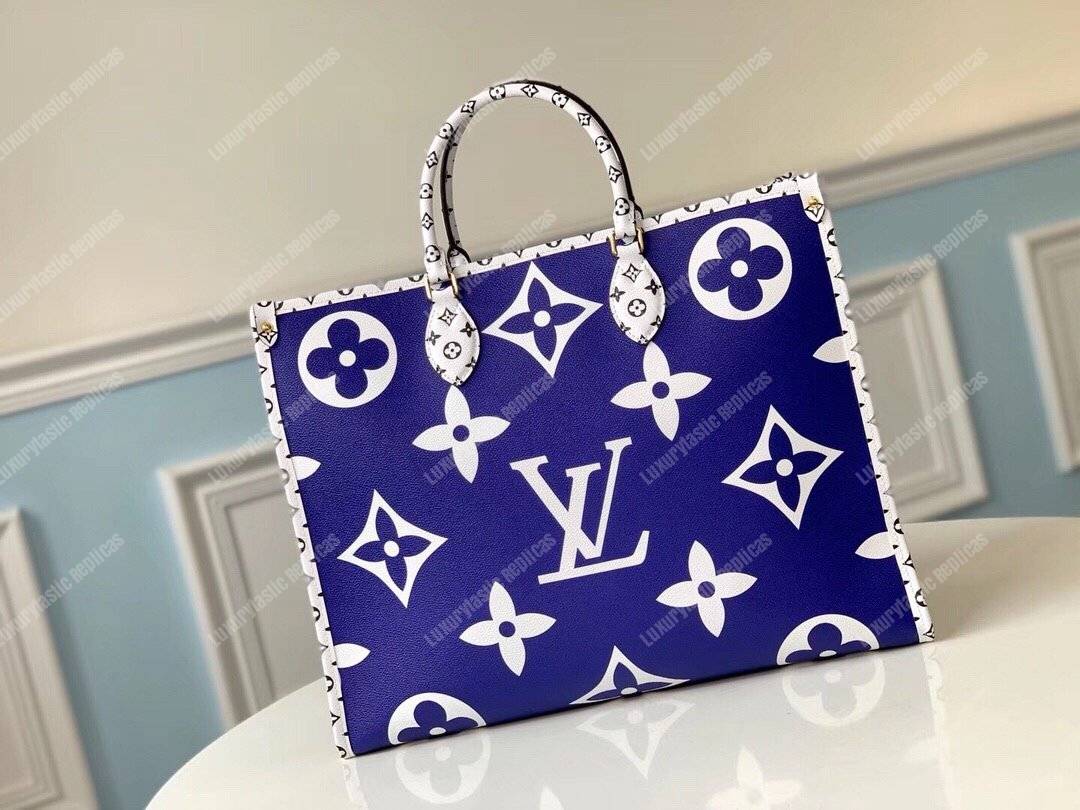 LV Onthego Monogram Giant Capri Blue GM