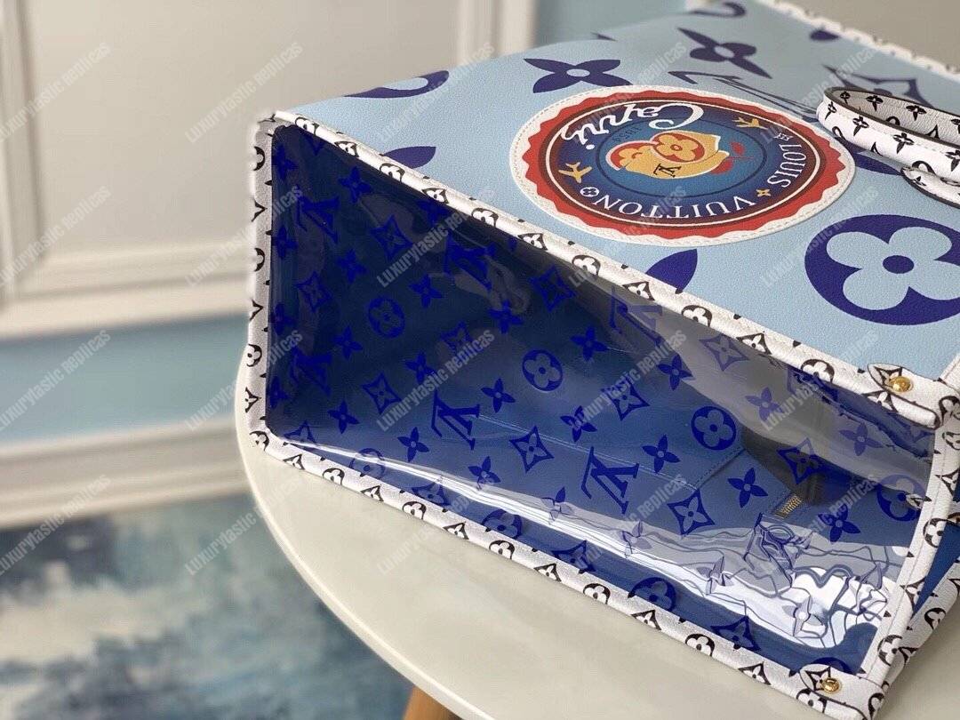 LV Onthego Monogram Giant Capri Blue GM