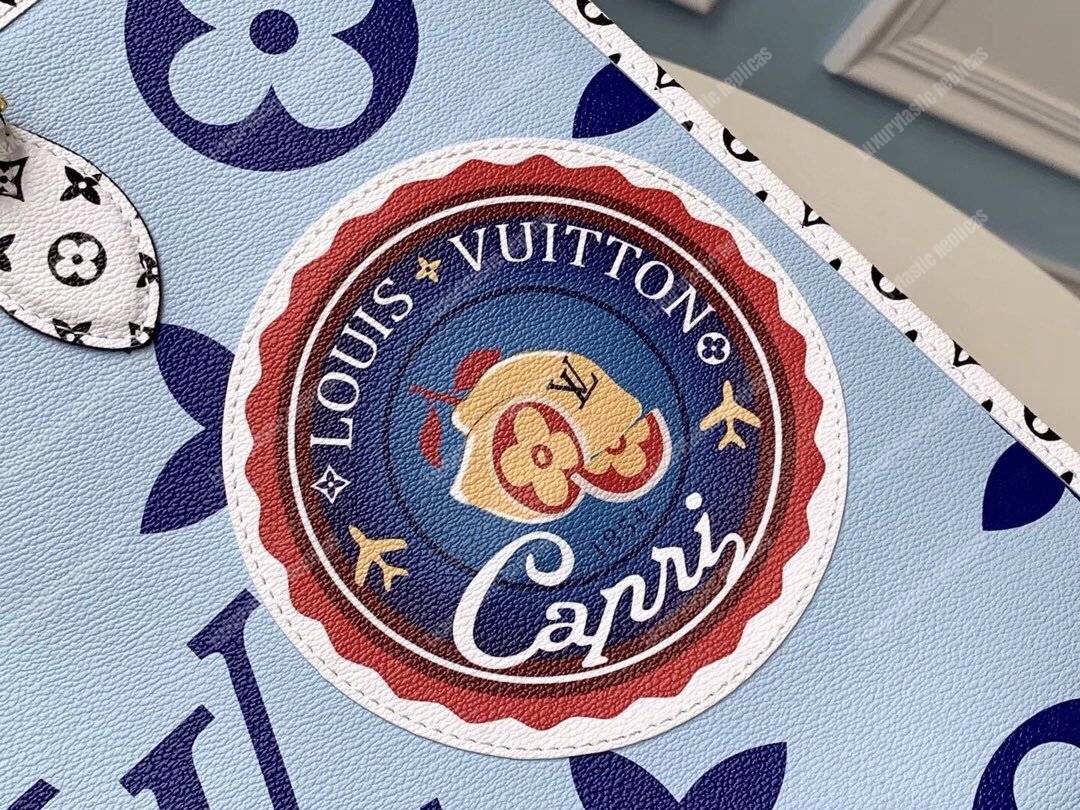 LV Onthego Monogram Giant Capri Blue GM