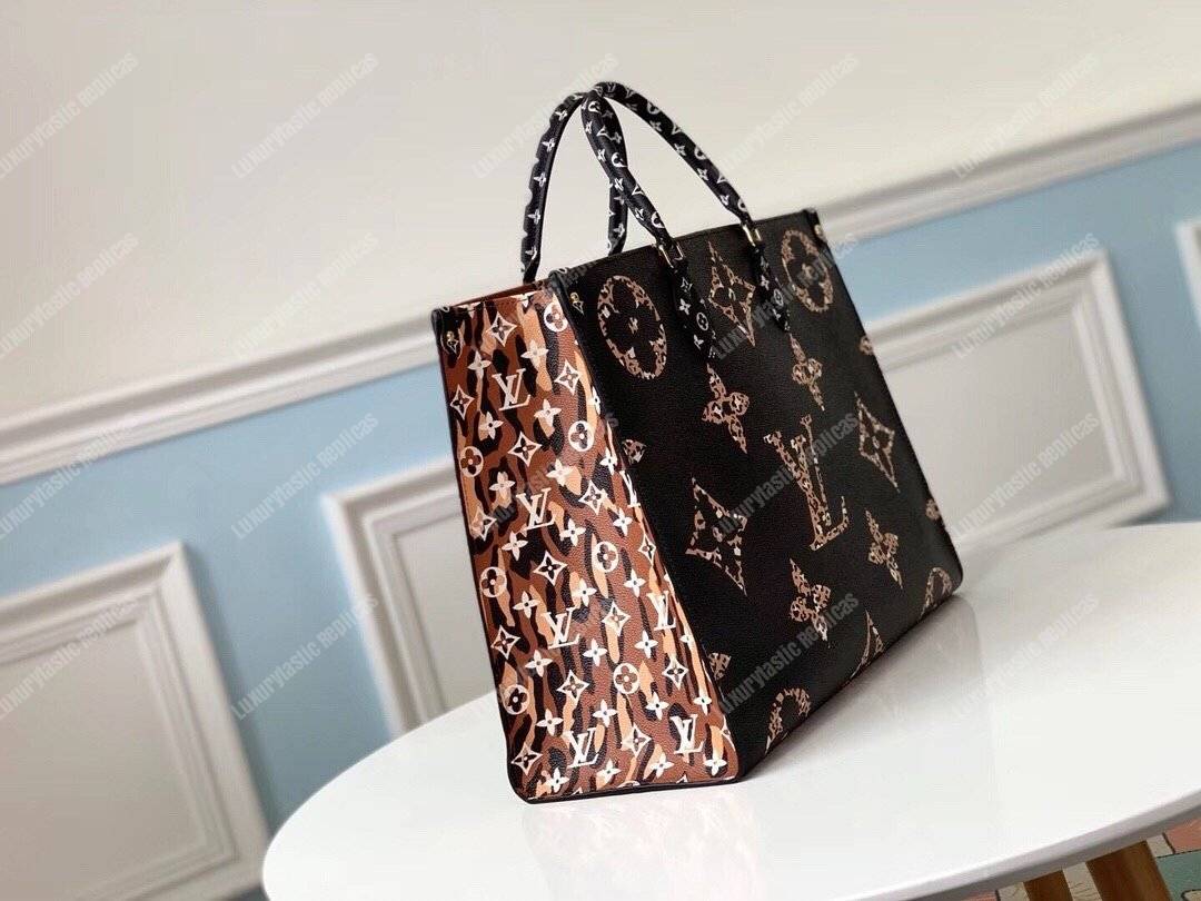 LV Onthego Monogram Black/Brown GM