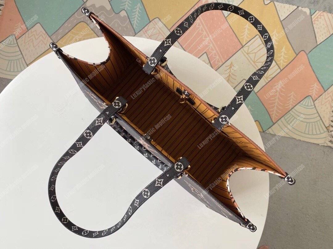 LV Onthego Monogram Black/Brown GM