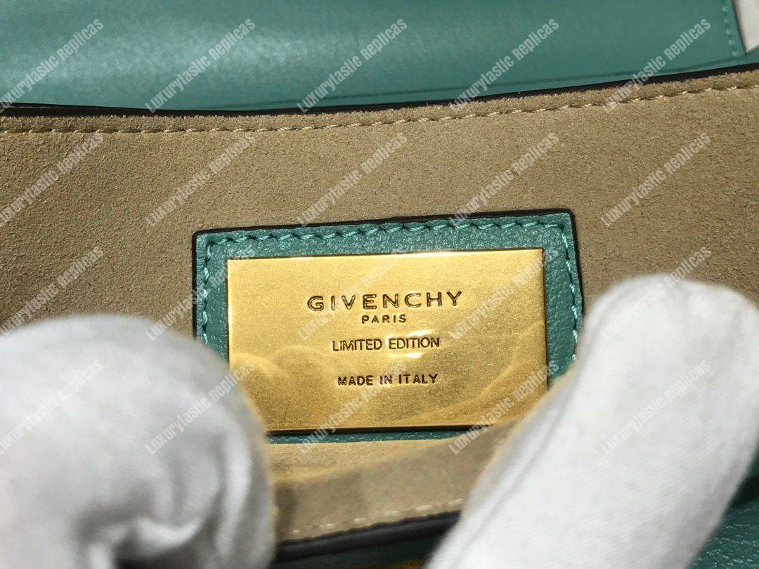 Givenchy Small GV3 Bag In Box Leather Turquoise