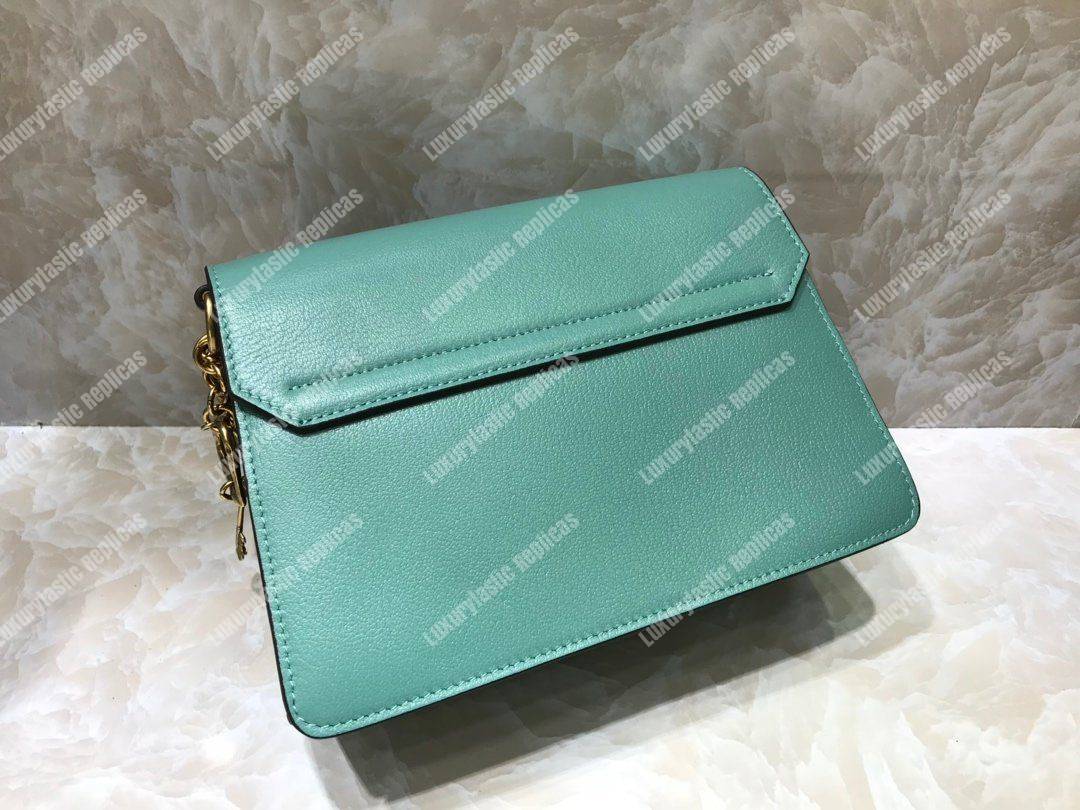 Givenchy Small GV3 Bag In Box Leather Turquoise