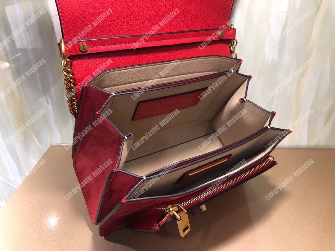 Givenchy Small GV3 Bag In Box Leather Red
