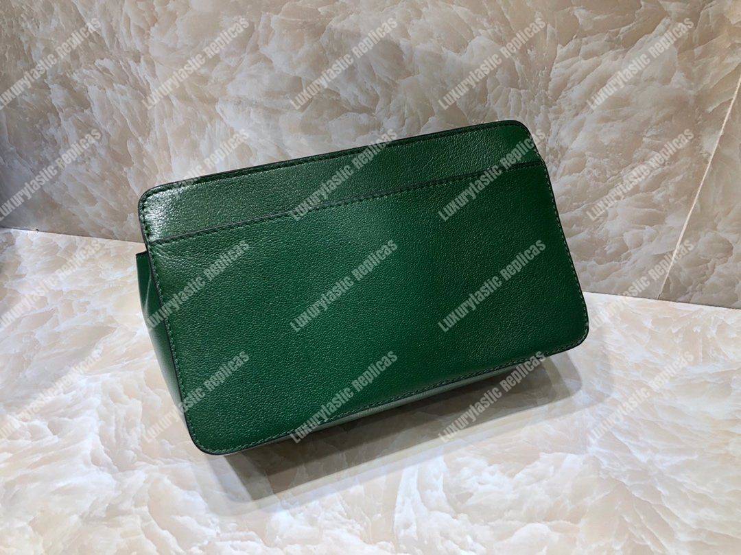 Givenchy Diamond Quilted Leather Crossbody Bag Green