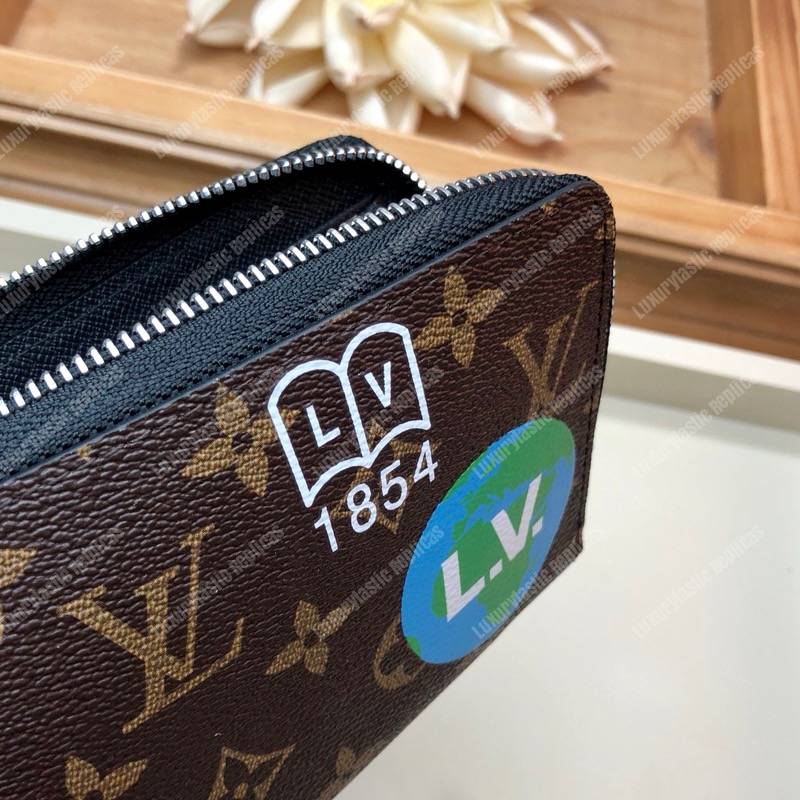 LV Zippy Organizer Monogram Marron