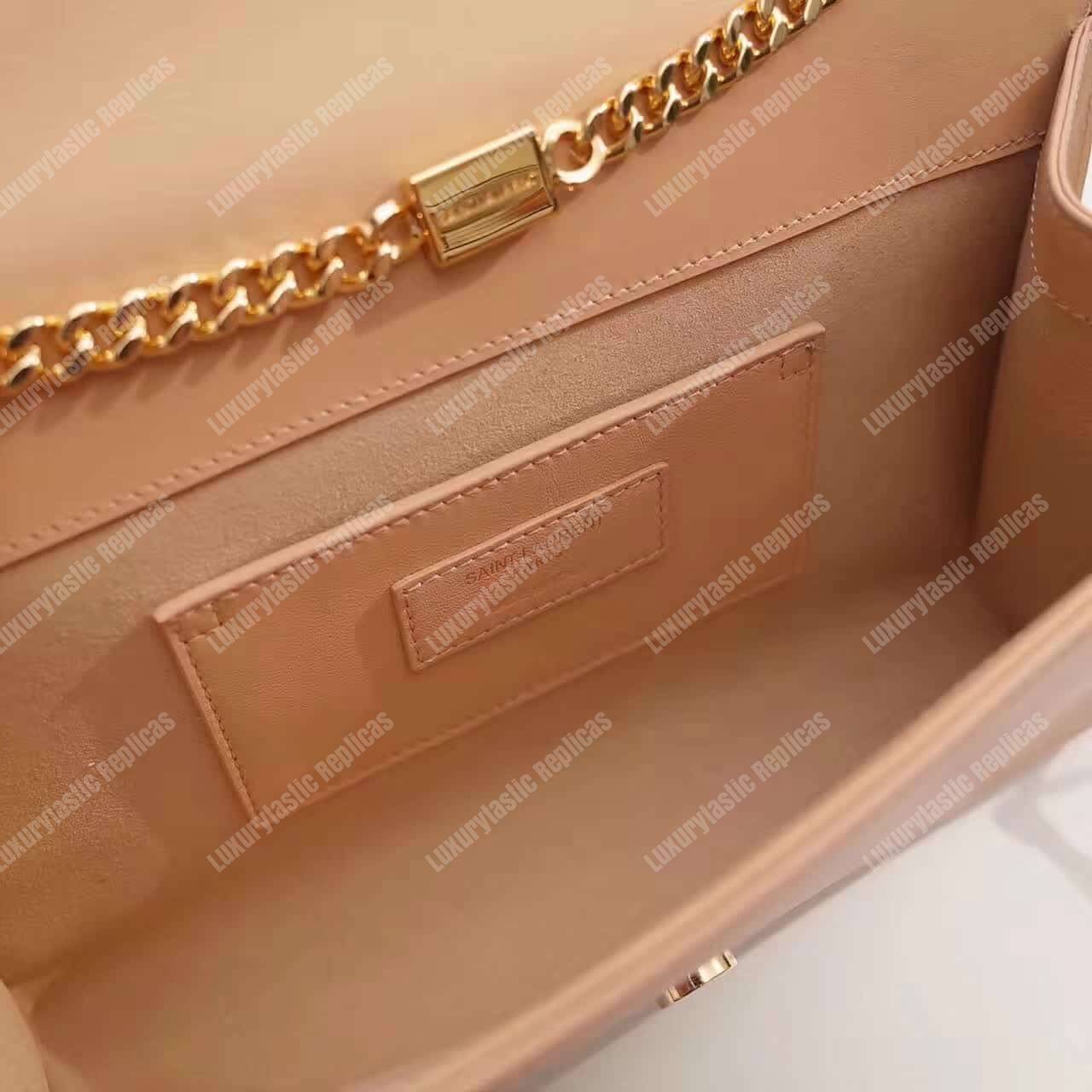 Saint Laurent Kate Medium With Tassel In Smooth Leather Powder