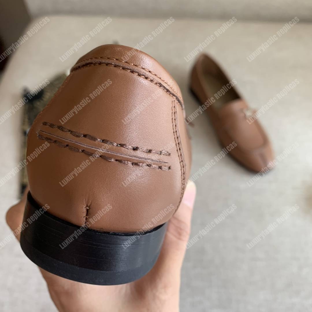 H**mes h buckle loafer brown