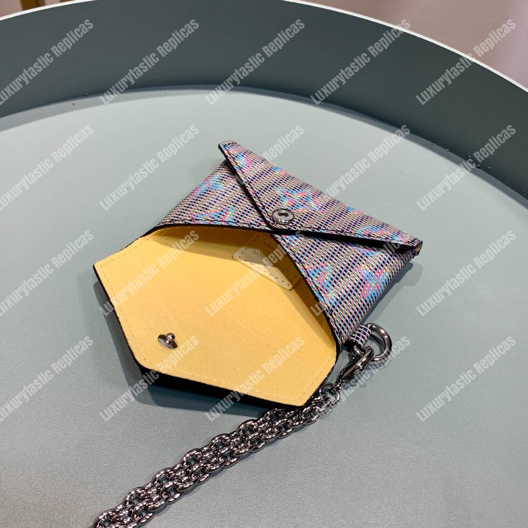 LV Kirigami Necklace Wallet Monogram LV Pop Motif Bleu