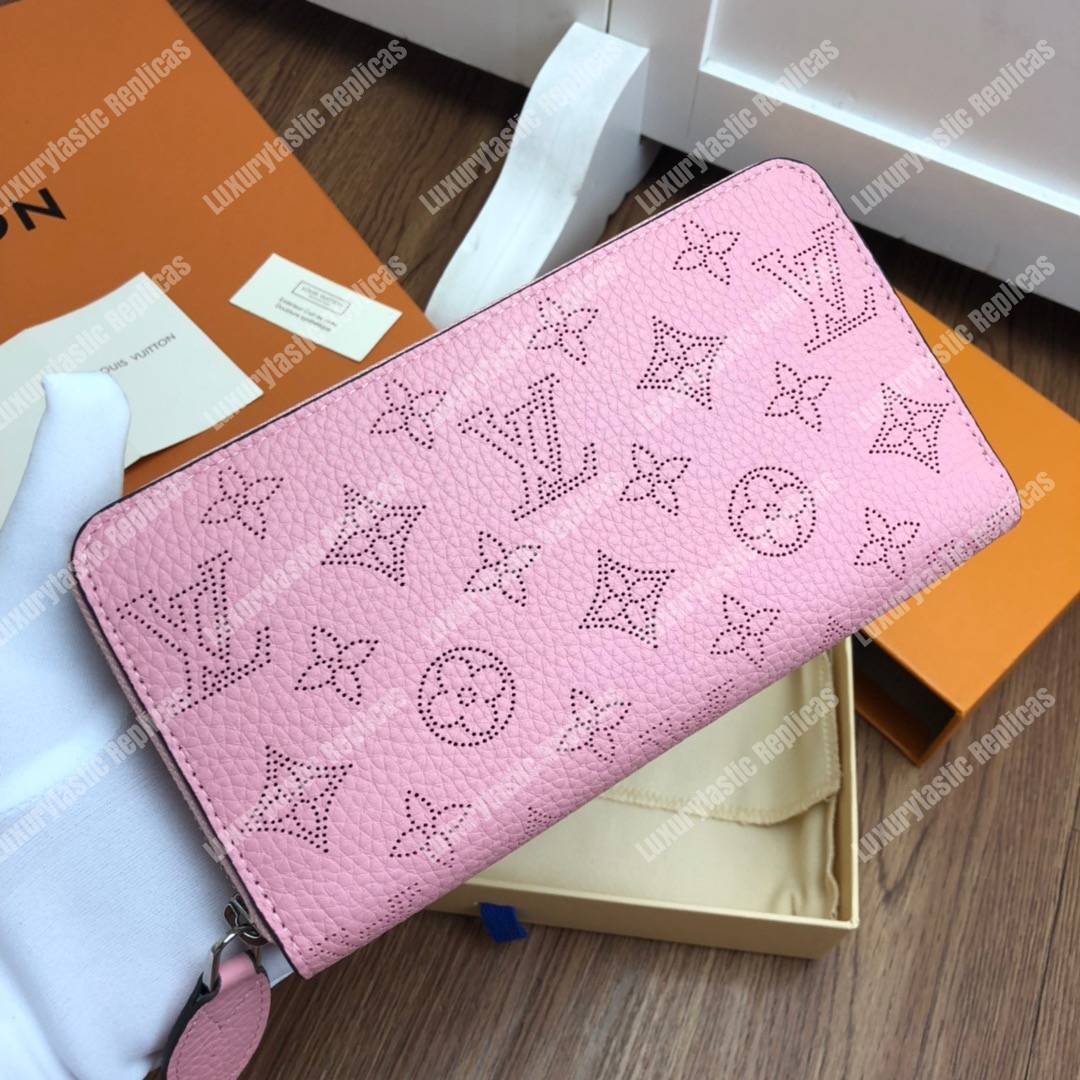 LV Zippy Wallet Mahina Leather Magnolia