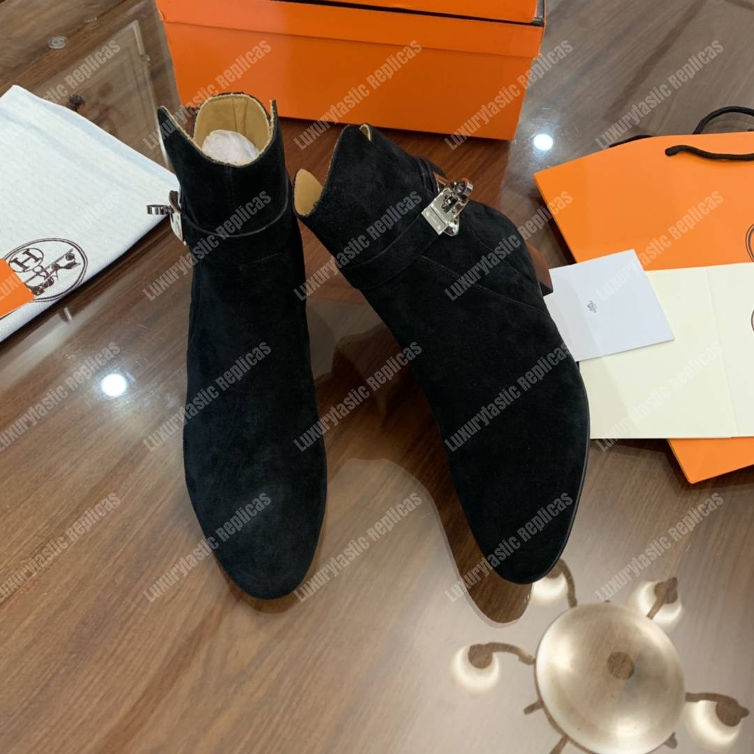 H**mes neo ankle boot black