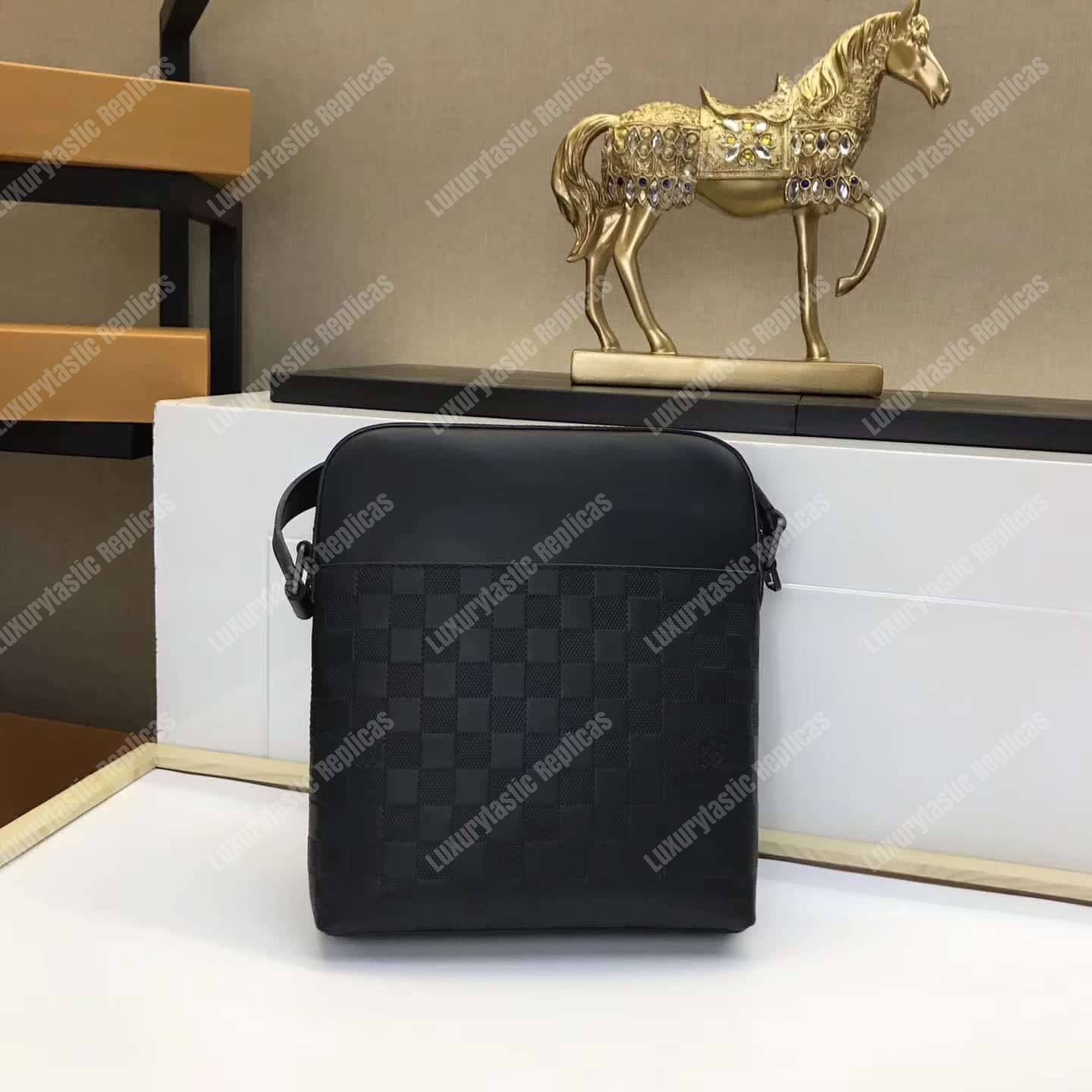 LV District Pochette Damier Infini Leather