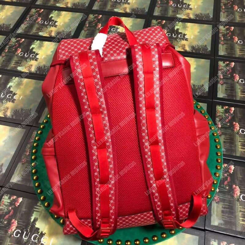 G*u*i dapper dan backpack hibiscus red