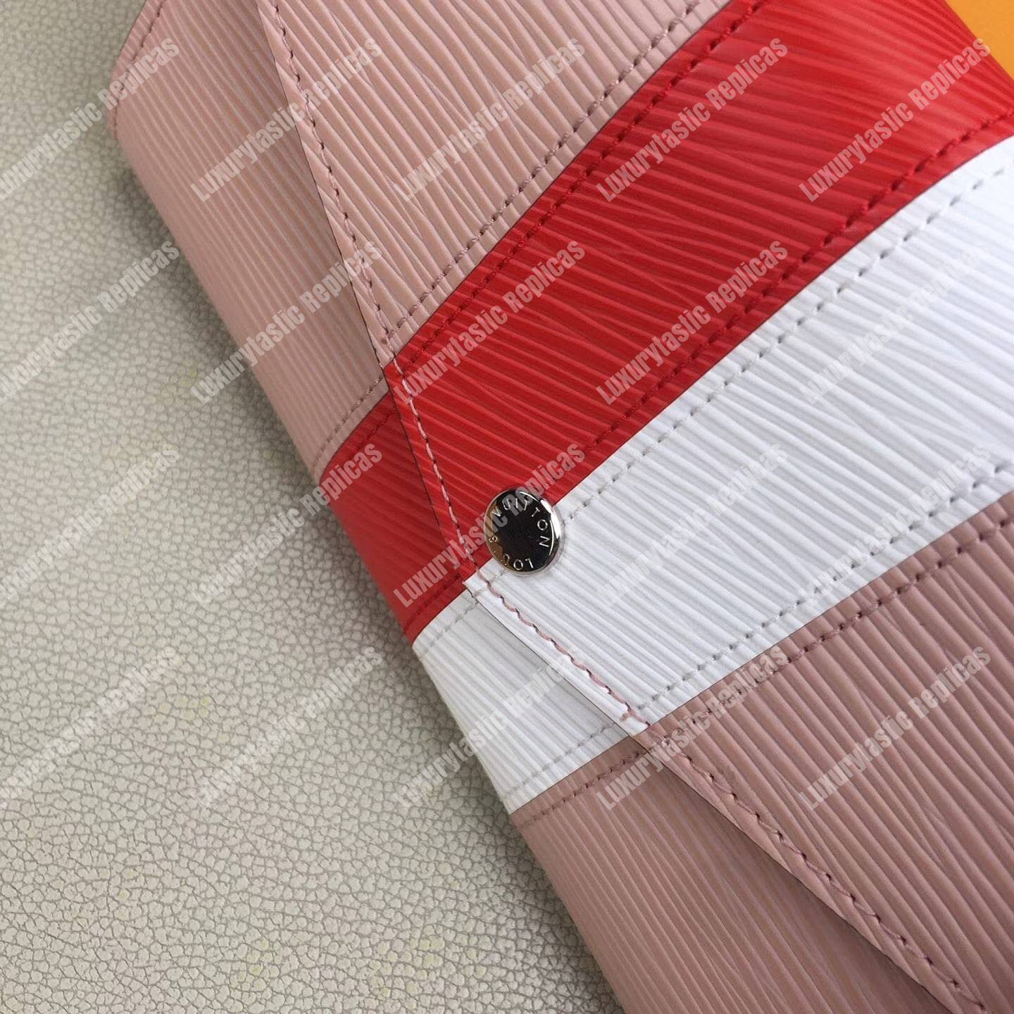 LV Sarah Wallet Epi Leather Rose Ballerine