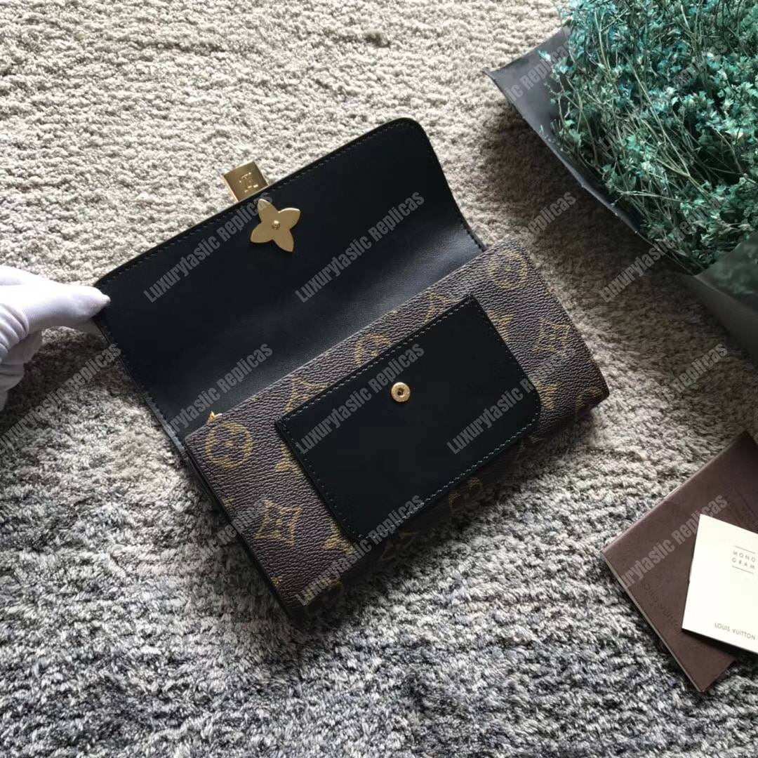 LV Flower Wallet Monogram Noir