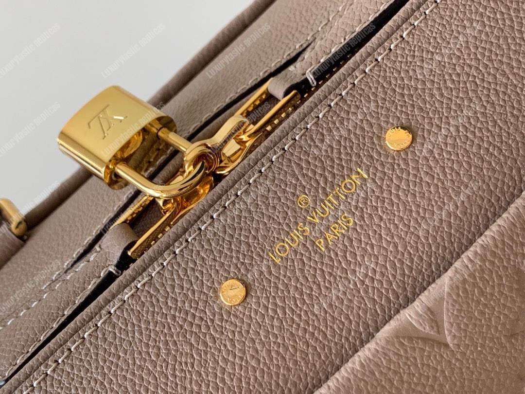 LV Speedy Bandouliere 25 Monogram Empreinte Leather Galet